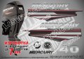 MERCURY 60 hp EFI 2013-2017 Меркюри извънбордов двигател стикери надписи лодка яхта outmerfs2-60, снимка 12