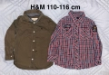 H&M две ризи за момче 110-116 см , снимка 1
