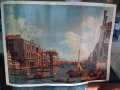 Стар голям плакат постер Венеция Гранд канал, снимка 1 - Антикварни и старинни предмети - 40658088