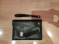 Чантичка, мъжка (ретро) за документи и пари на БДЖ, ест. кожа, неизползвана, снимка 1