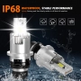 D2S D2R LED крушки за фарове 35W, 6500K чисто бяла светлина, 1 чифт, снимка 9
