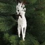 3230 Коледна декорация Бял елен с красиви рога, снимка 8