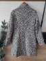 Палто черно и бяло вълна , снимка 2