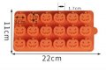 18 бр тиква тикви Хелоуин Halloween силиконов молд форма бонбони гипс шоколад фондан , снимка 2