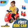 Детска кола за избутване, Синя / Червена , снимка 1 - Детски велосипеди, триколки и коли - 43130120