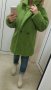 Късо палто в светлозелен цвят 