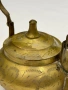 Декоративен малък месингов чайник, снимка 4