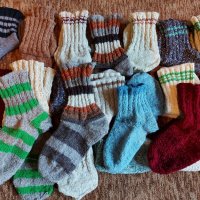 Терлици, гети родопски ръчно изработели плетени вълнени чорапи нови, снимка 4 - Други - 42952360