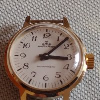 Стар механичен часовник MEISTER ANKLER ANTI-MAGNETIC с позлатена рамка за КОЛЕКЦИЯ 43088, снимка 3 - Други ценни предмети - 43905527