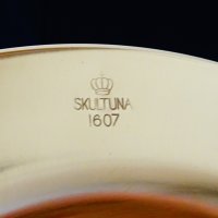 Skultuna шведски месингови чинии от 1607 г.,маркирани., снимка 2 - Антикварни и старинни предмети - 26761103