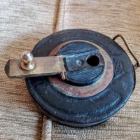 Стара кожена ролетка, рулетка с метална лента 10 м(10.3), снимка 4 - Антикварни и старинни предмети - 44035206