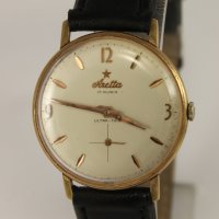 1960's ARETTA Ultra Thin Позлатен Швейцарски Ръчен Часовник, снимка 3 - Антикварни и старинни предмети - 40577043