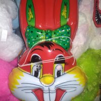 Целолоидни маски на вълк и заек. , снимка 1 - Играчки за стая - 43239456