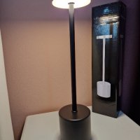 Лед лампа за маса / безжична - 3 режима на светене и регул. светлина, снимка 6 - Настолни лампи - 44001139
