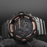 Мъжки часовник DUAL TIME, електронен, черен, снимка 5 - Мъжки - 28670237