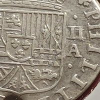 Сребърна монета 2 реала 1721г. Филип пети Мадрид Испания 28458, снимка 5 - Нумизматика и бонистика - 42987449