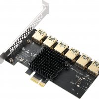 Адаптер от 1 към 6 PCI-E слота USB 3.0, снимка 7 - Други - 37377745
