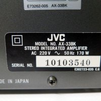 JVC AX-33, снимка 8 - Ресийвъри, усилватели, смесителни пултове - 37824588