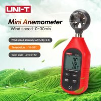 UNIT UT-363 Ветромер Анемометър  Измерване на скорост и Температура на вятъра ветромер, снимка 1 - Друга електроника - 43733228