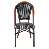 Стол трапезен PARIS Chair Alu Walnut/Wicker , снимка 4 - Столове - 44057663