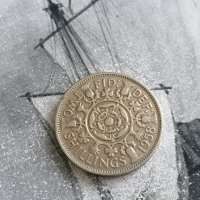 Монета - Великобритания - 2 шилинга | 1958г., снимка 1 - Нумизматика и бонистика - 42959752