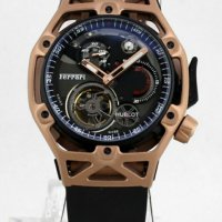 Мъжки луксозен часовник Hublot Ferrari Tourbillon, снимка 3 - Мъжки - 32424593