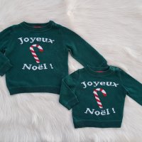 Коледен пуловер 12-18 месеца, снимка 4 - Бебешки блузки - 43452802