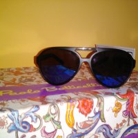 Черни слънчеви очила със сини огледални стъкла,внос от Англия, снимка 3 - Слънчеви и диоптрични очила - 28236219