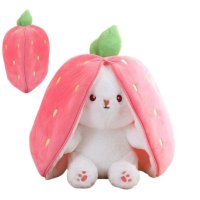 Плюшена играчка Strawberry Bunny 25 см , снимка 4 - Плюшени играчки - 43985549