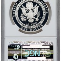 2011-P United States Army S$1 - NGC PF 70 - САЩ Сребърна Възпоменателна Монета Долар, снимка 2 - Нумизматика и бонистика - 43773827