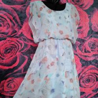 Светло лилава къса феерична рокля М, снимка 4 - Рокли - 37550060