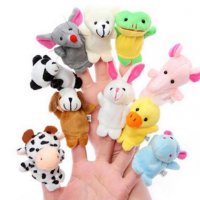 10 малки плюшени фигурки за пръсти куклен театър животни, снимка 3 - Плюшени играчки - 33251873
