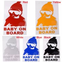 bABY ON BOARD самозалепващ стикер лепенка за кола автомобил бебе в колата светлоотразителен златен, снимка 2 - Аксесоари и консумативи - 36709613