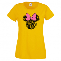 Дамска тениска Minnie Head 6 Подарък,Изненада,Рожден ден,, снимка 1 - Тениски - 36530179