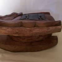 Старо дървено слонче, снимка 3 - Антикварни и старинни предмети - 26289504