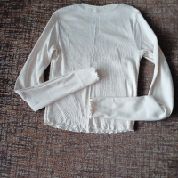 Блуза рипс къса нова S, снимка 2 - Блузи с дълъг ръкав и пуловери - 44841731