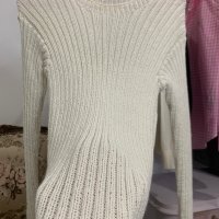 Ръчно плетен пуловер , снимка 3 - Блузи с дълъг ръкав и пуловери - 43477119
