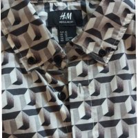 Комплект от 2 мъжки ризи с дълъг ръкав H&M, снимка 4 - Ризи - 33469715