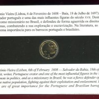1/4 евро златна монета "Антонио Виейра" 1/20 oz 2011, снимка 1 - Нумизматика и бонистика - 39259569