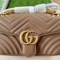Дамска чанта Gucci - GG Marmont small matelassé, снимка 7 - Чанти - 43726593