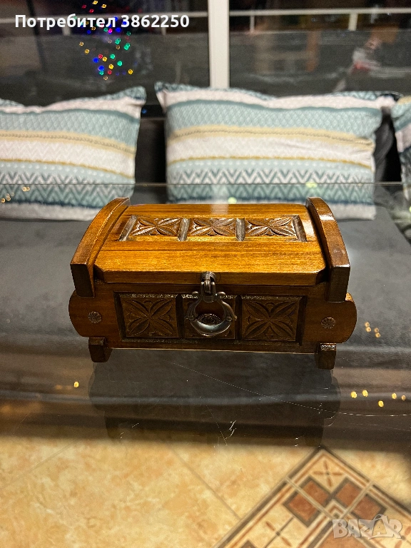 Дървено луксозна кутия за бижута, снимка 1
