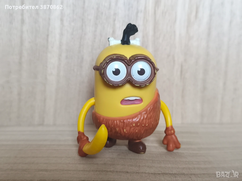 (Колекционерска фигурка на миньон) McDonald’s Happy Meal 2015 Minion Caveman, снимка 1
