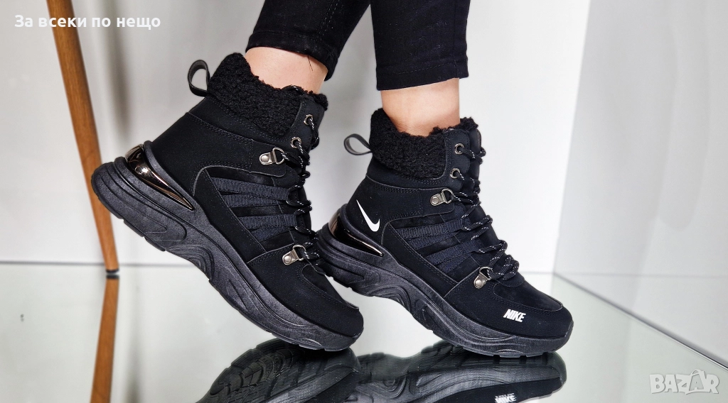 Nike Дамски Зимни Меки И Топли Боти С Пух Найк - Налични Различни Цветове Код P1789, снимка 1