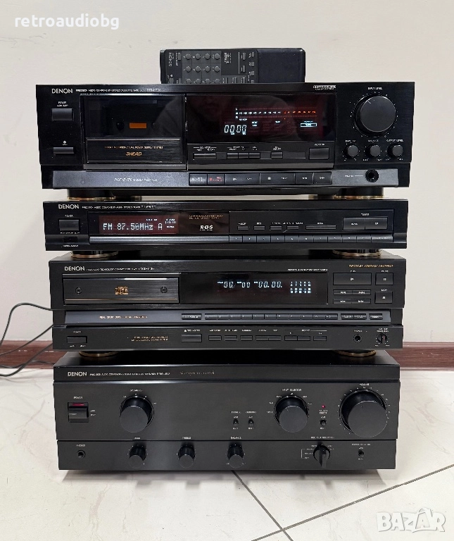 🔉Ретро аудио сет DENON - усилвател, CD, триглав дек, тунер🔉, снимка 1