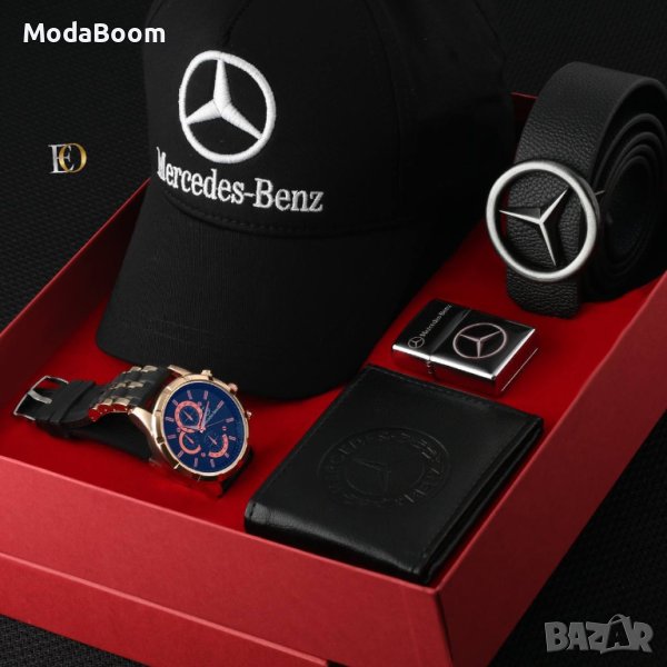 🔥Mercedes уникален черен мъжки подаръчен комплект🔥, снимка 1