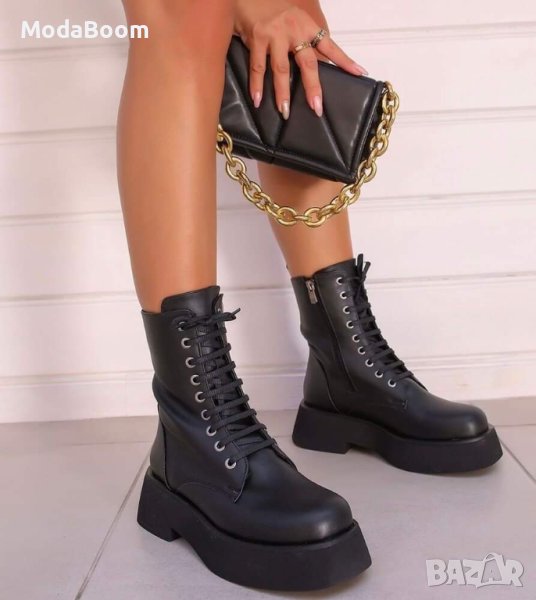💯Стилни равни кожени боти / два цвята💯, снимка 1
