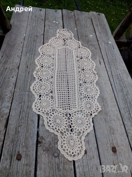 Стара плетена покривка #4, снимка 1