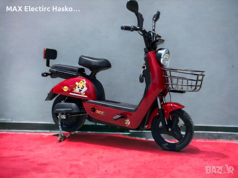 Електрически скутер с педали MaxMotors 500W/48V/12Ah - RED, снимка 1