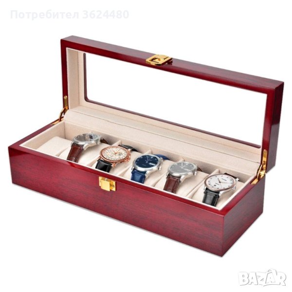 Дървена кутия за часовници, снимка 1