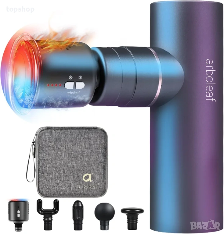 Нов ​Професионален Метален Масажен Пистолет arboleaf – с Топла и Студена Терапия  ​, снимка 1